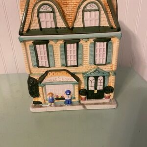 Charming Ceramic Sweet Shop Cookie Jar